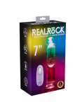 REALROCK 7'' No Balls Wireless Rechargeable LED Vibrating Dong