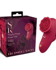 Secret Kisses ROSEGASM PLAYFUL PETAL Finger Stimulator - Red