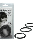 Sex & Mischief Nitrile Cock Ring 3 Pack