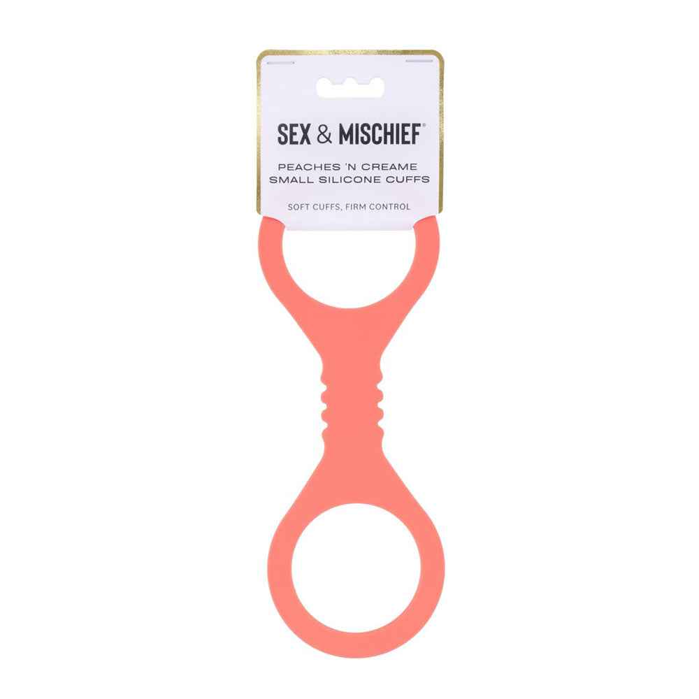Sex & Mischief Peaches n CreaMe Small Silicone Cuffs - Peach