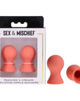 Sex & Mischief Peaches n CreaMe Silicone Nipple Suckers - Peach