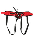 Red Lace Corsette Strap On - Red/Black