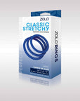 Zolo Classic Stretchy Silicone Cock Ring 3-Pack