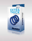 Zolo Extra Thick Silicone Cock Rings 3-Pack