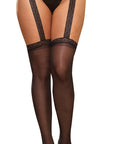 Pantyhose w/ Garters - Black - Q - K. P.