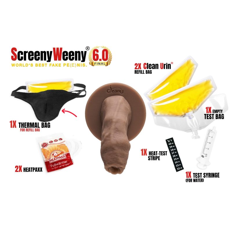 Screeny Weeny 6.0 Uncut - Latino Brown
