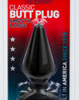 Butt Plug - Smooth Large 6" - Black - K. P.