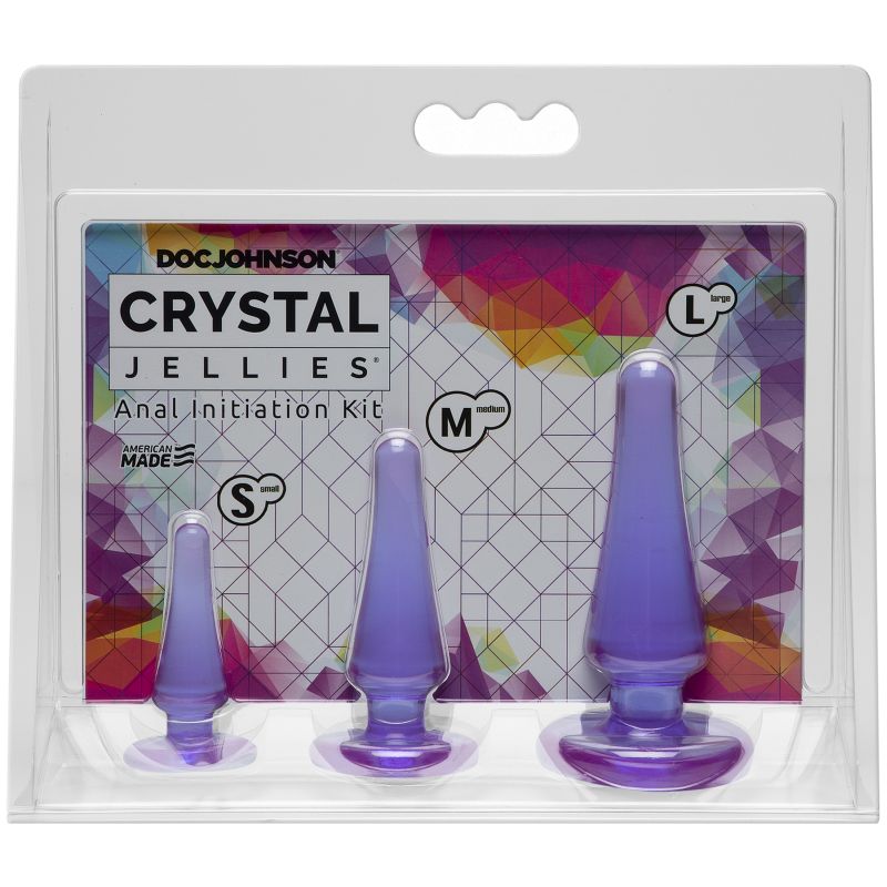 Crystal Jellies - Anal Initiation Kit - Purple
