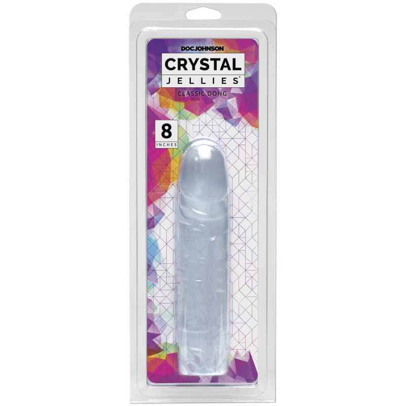 Crystal Jellies - Classic Dong 8&quot; - Clear