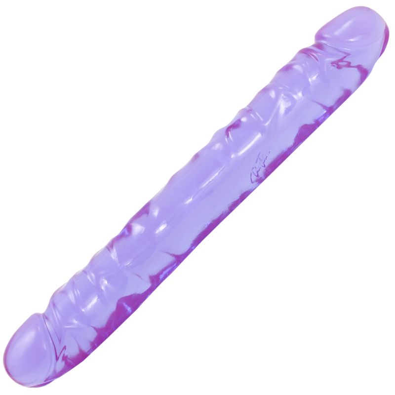 Crystal Jellies - 12&quot; Jr. Double Dong - Purple