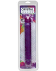 Crystal Jellies - 12" Jr. Double Dong - Purple