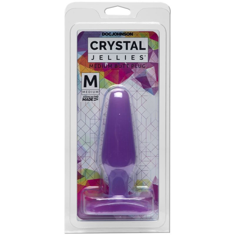 Crystal Jellies - Medium Butt Plug - Purple