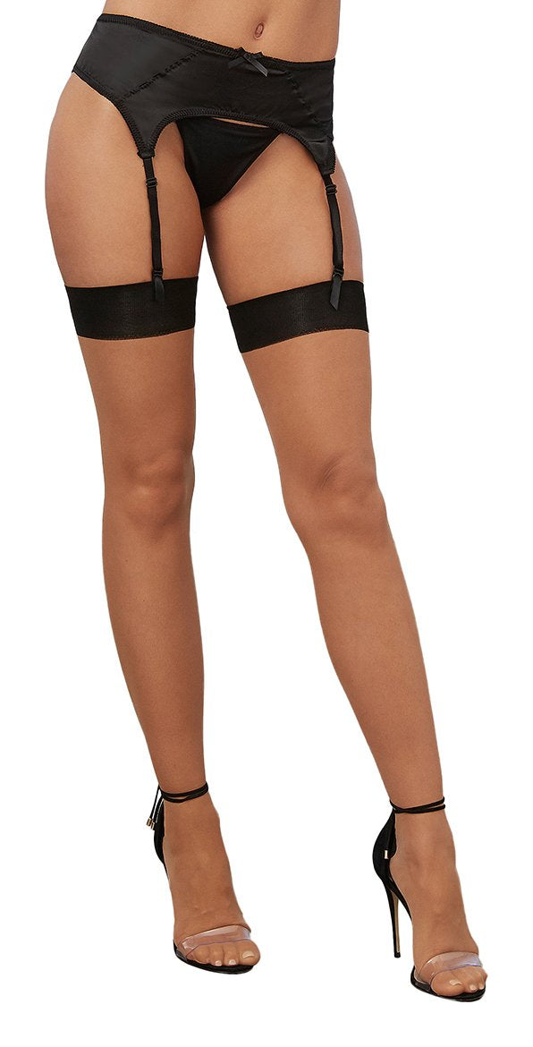 Thigh High's w/ Back Seam - Nude/Black - K. P.