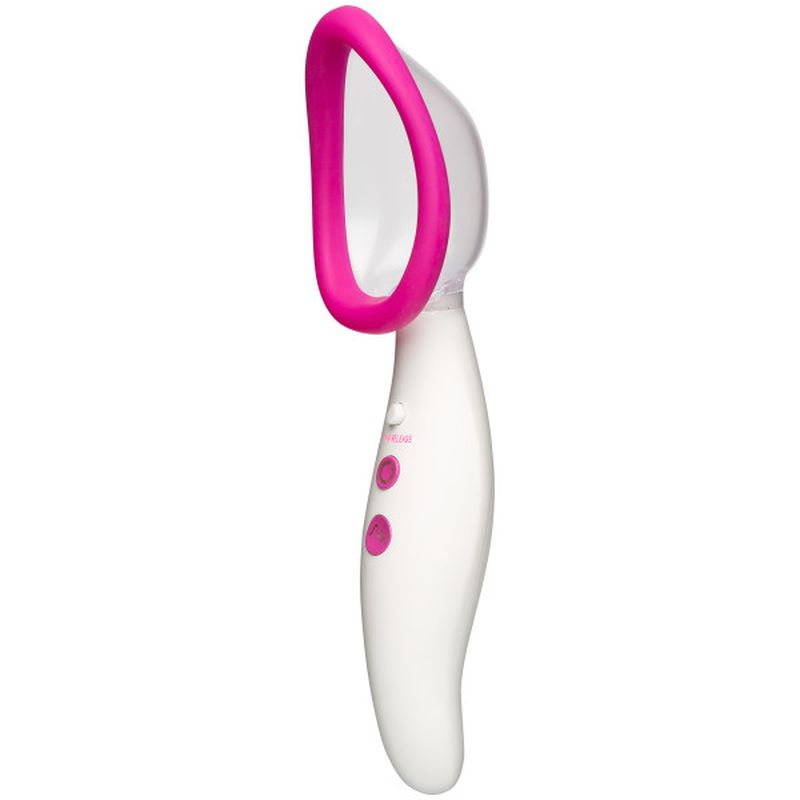 Automatic Vibrating Rechargeable Pussy Pump - White - K. P.