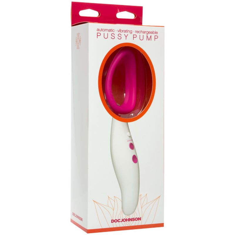 Automatic Vibrating Rechargeable Pussy Pump - White - K. P.
