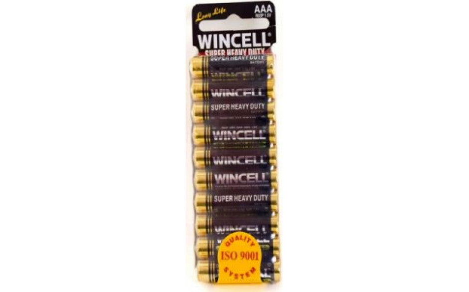 Wincell Super Heavy Duty AAA Shrink 10Pk Battery
