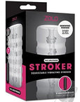 Zolo - Girlfriend Squeezable Vibrating Stroker - Clear
