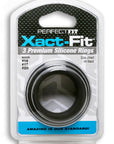 Xact-Fit Silicone Rings Mixed 3 Ring Kit - Black
