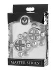 The Master Series - Rings Of Fire Stainless Steel Nipple Press Set
