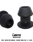 Silicone Tunnel Plug - Gobbler Medium - Black - K. P.