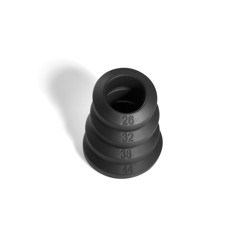 Big Bulge Silicone Cock Ring 4 Piece Set - Black