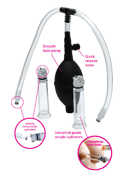 Size Matters - Nipple Pumping System with Dual Cylinders