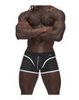 Male Power Sport Mesh Mini Short Black