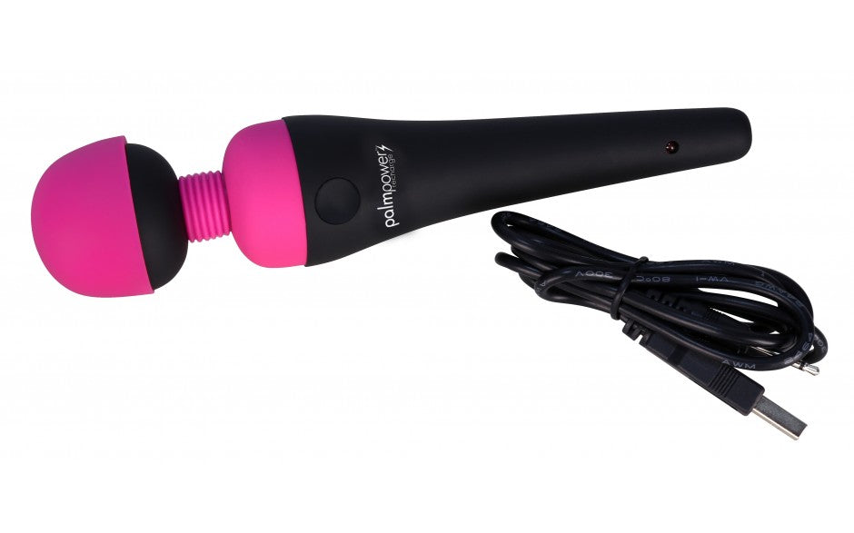 PalmPower - Recharge Waterproof Wand - Black/Pink