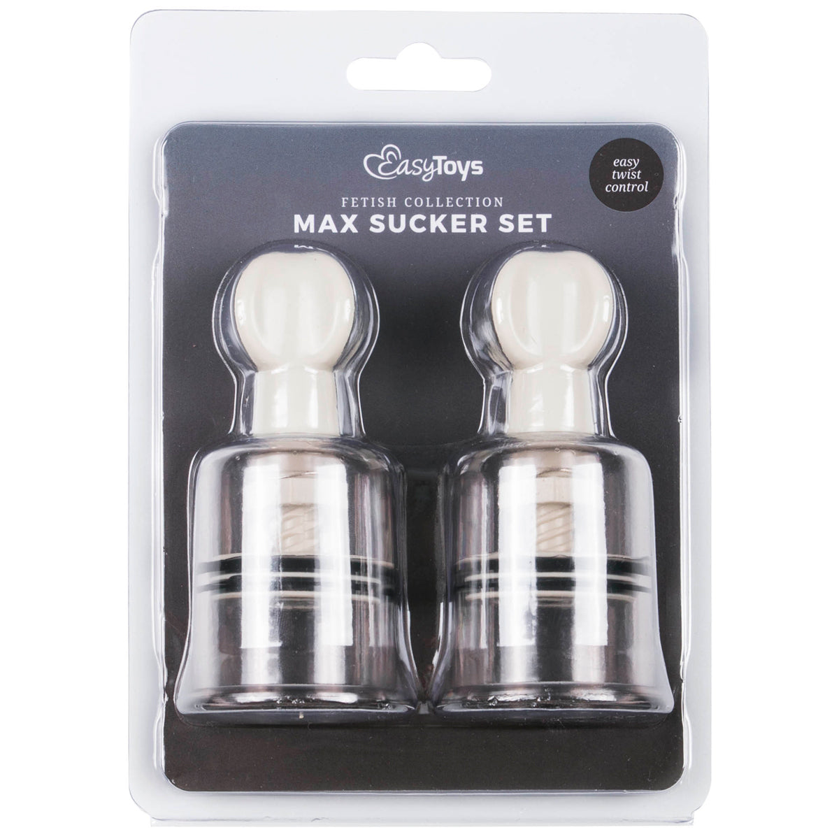 Fetish Collection - Nipple and Clit Suckers Large 2 Piece - Clear