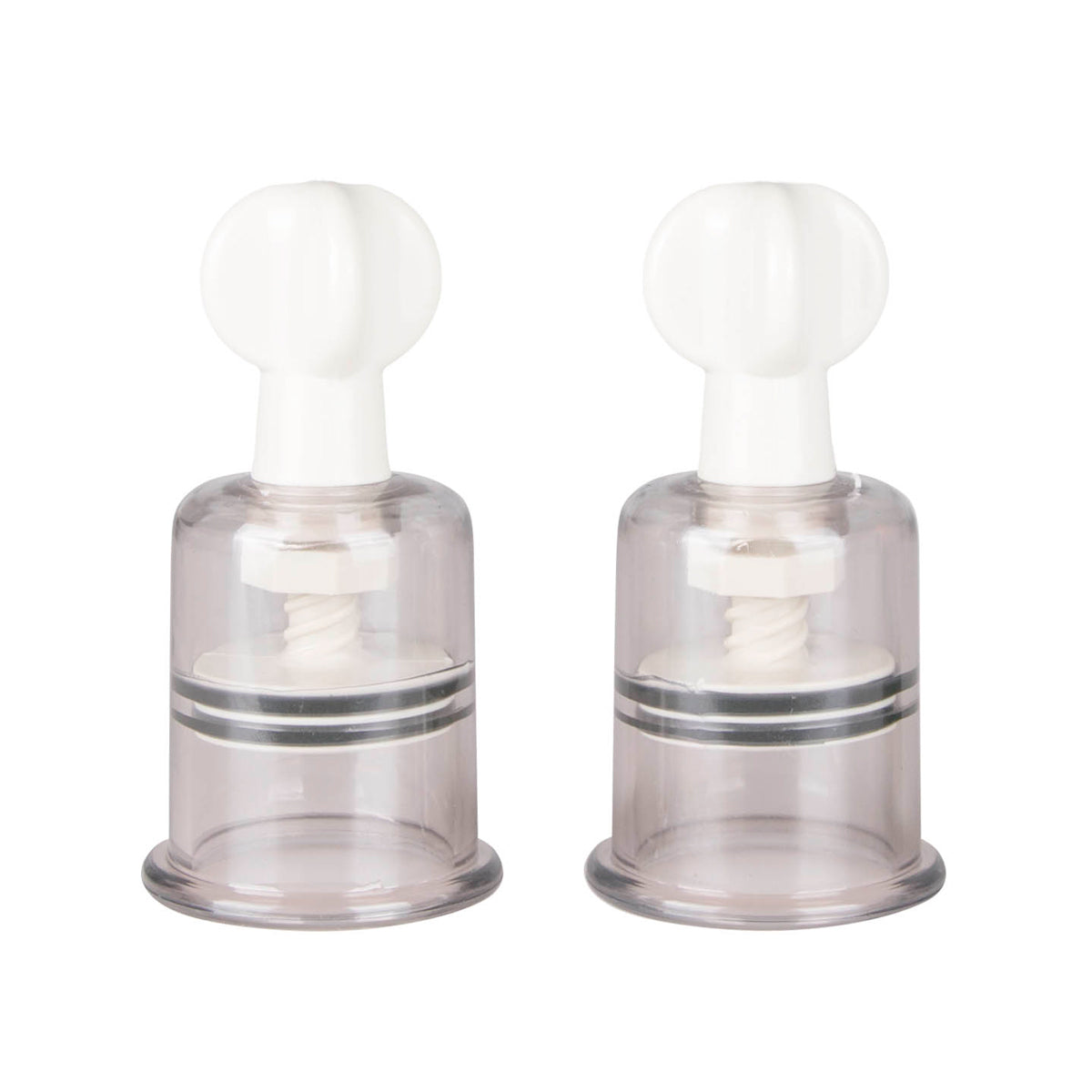 Fetish Collection - Nipple and Clit Suckers Large 2 Piece - Clear