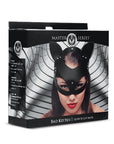 The Master Series - Bad Kitten Leather Cat Mask - Black