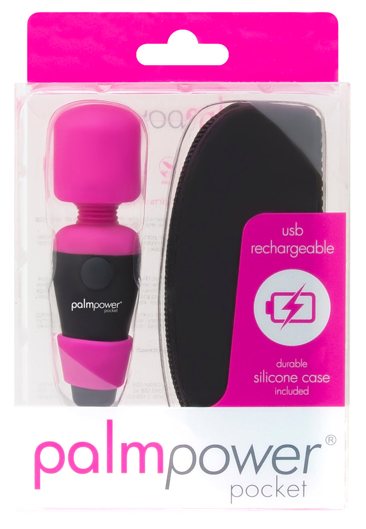 PalmPower - Pocket Massage Wand - Black/Pink - K. P.