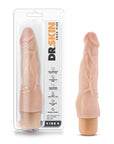 Dr. Skin Cock Vibe 4 8" Vibrating Cock - Beige - K. P.