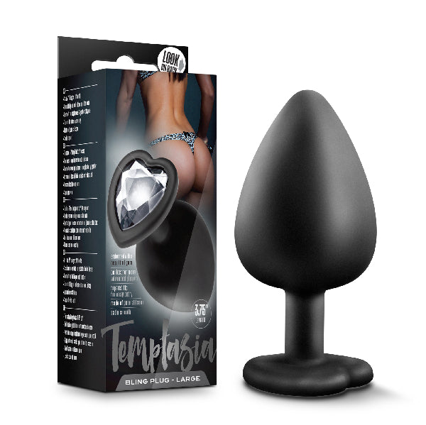 Temptasia - Bling Plug Large - Black - K. P.