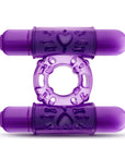 Play With Me - Double Play Dual Vibrating Cock Ring - Purple
