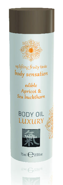 Shiatsu Luxury Body Oil Edible Apricot &amp; Sea Buckthorn