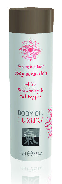 Shiatsu Luxury Body Oil Strawberry &amp; Red Pepper