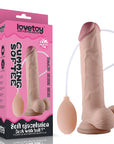 Soft Ejaculation Cock With Ball 9" - Flesh - K. P.