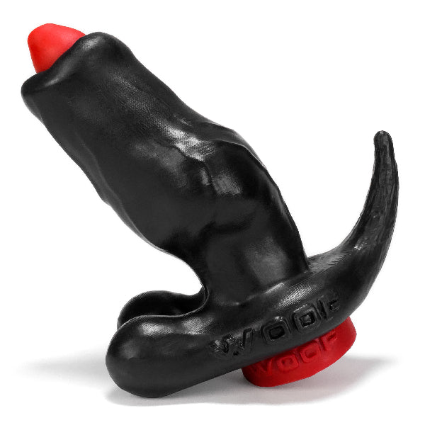 Pluggable Wolf Plug - WOOF - Black/Red