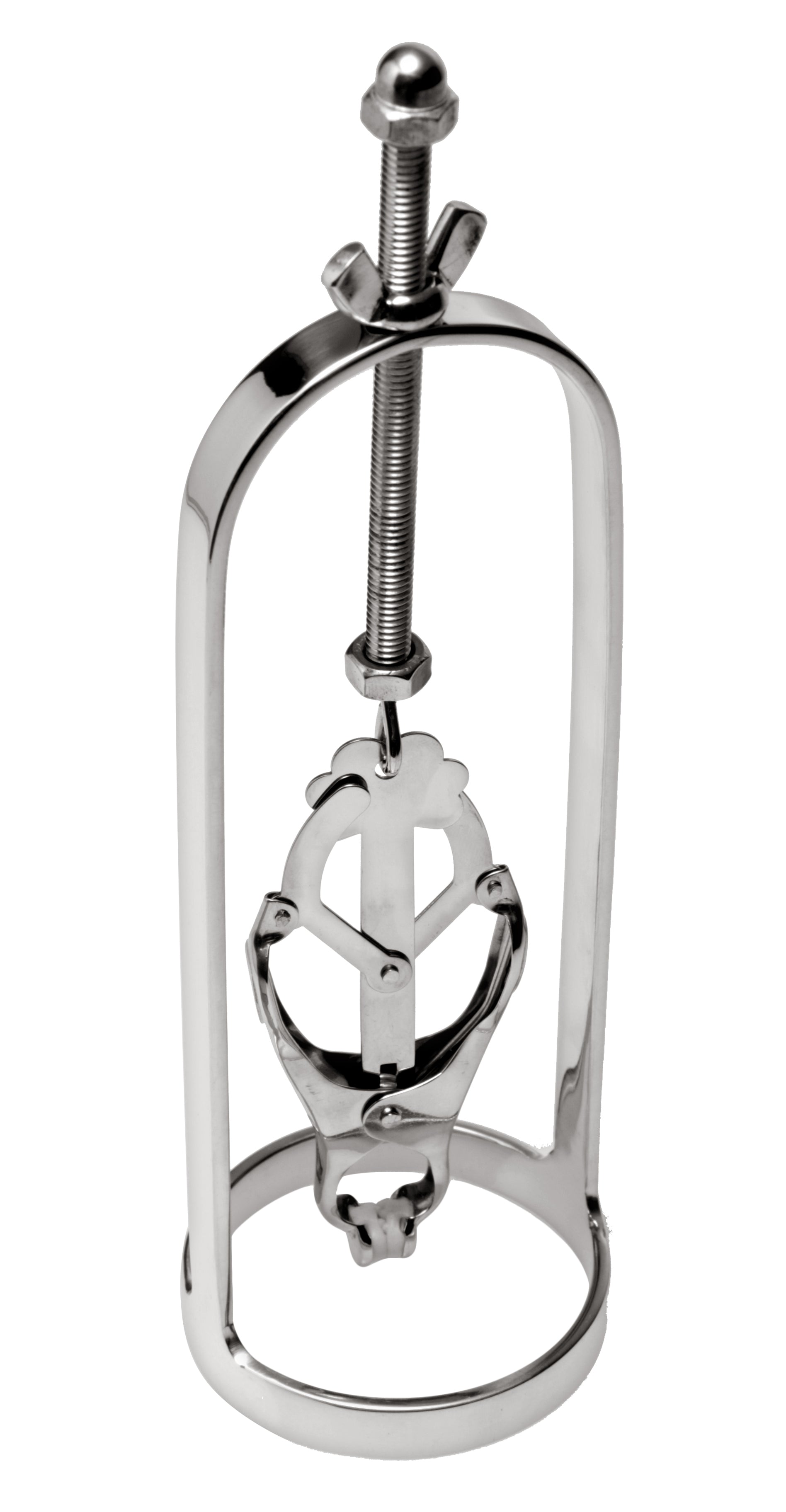 The Master Series - Stainless Steel Clover Clamp Nipple Stretcher - Silver