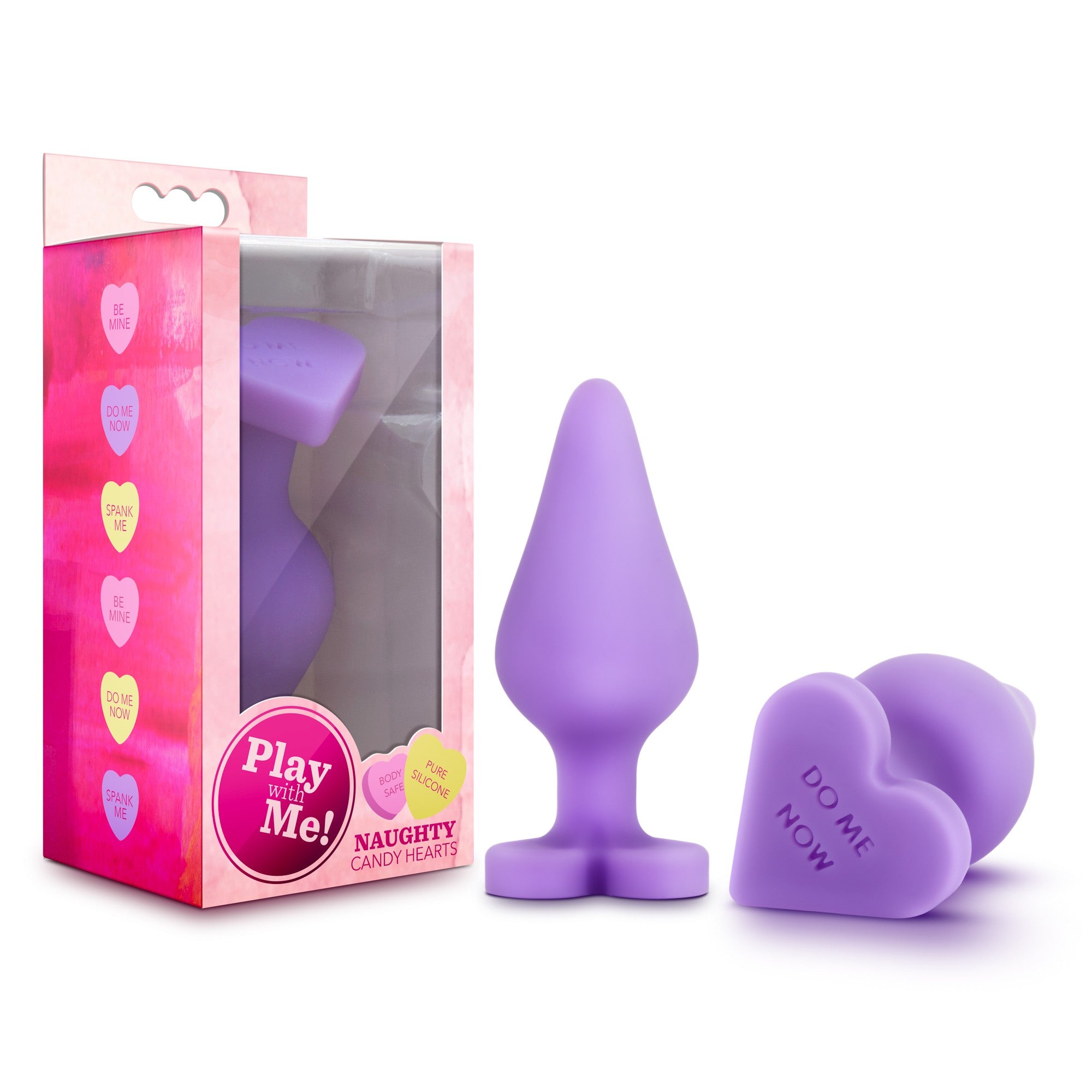 Play With Me - Naughty Candy Heart Do Me Now - Purple