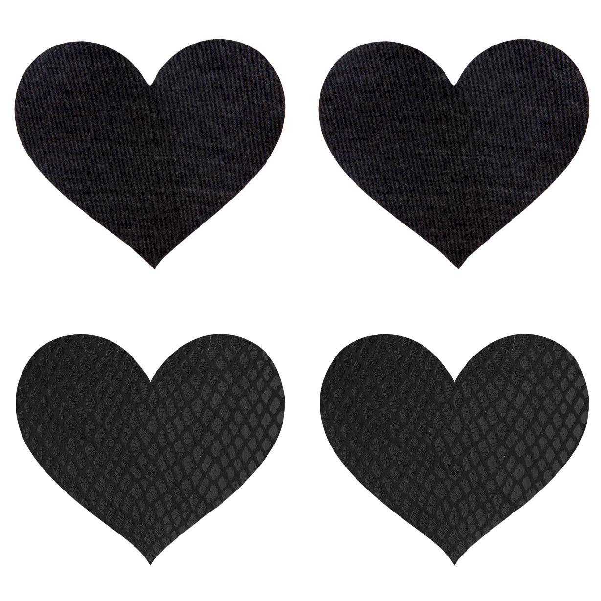 Classic Black Hearts Pasties - K. P.