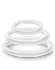 Performance - Silicone Cock Ring 3 Pc Set - White