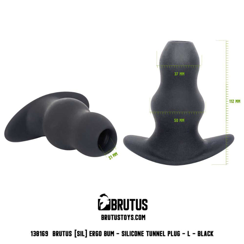 Ergo Bum Tunnel Plug - Large - Black - K. P.