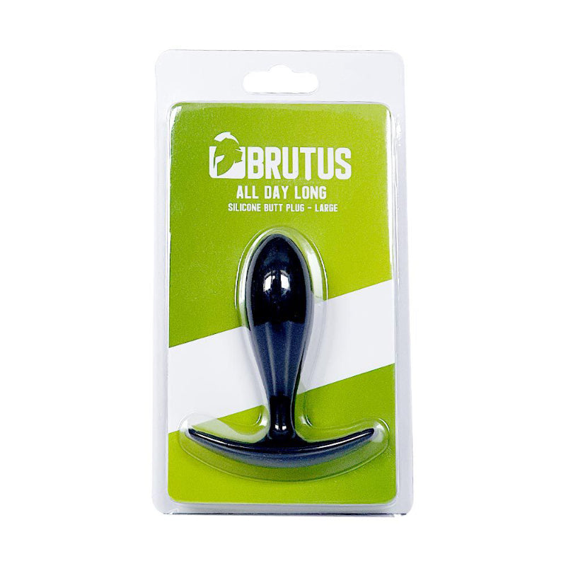 All Day Long Butt Plug - Large - Black - K. P.