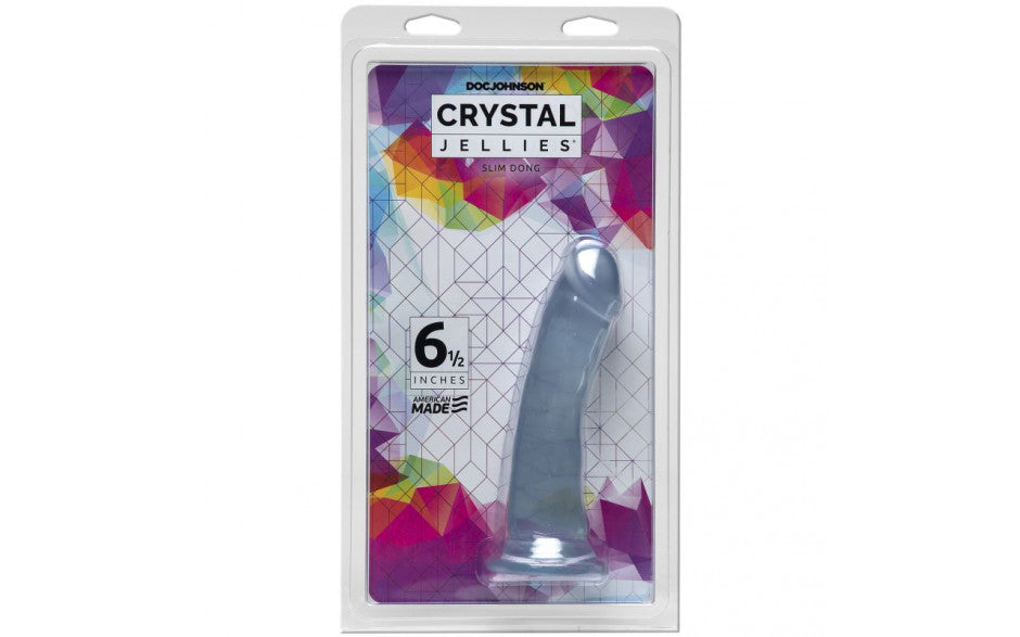 Crystal Jellies - Slim Dong 6.5&quot; - Clear
