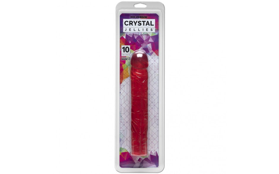 Crystal Jellies - Classic Dong 10&quot; - Pink