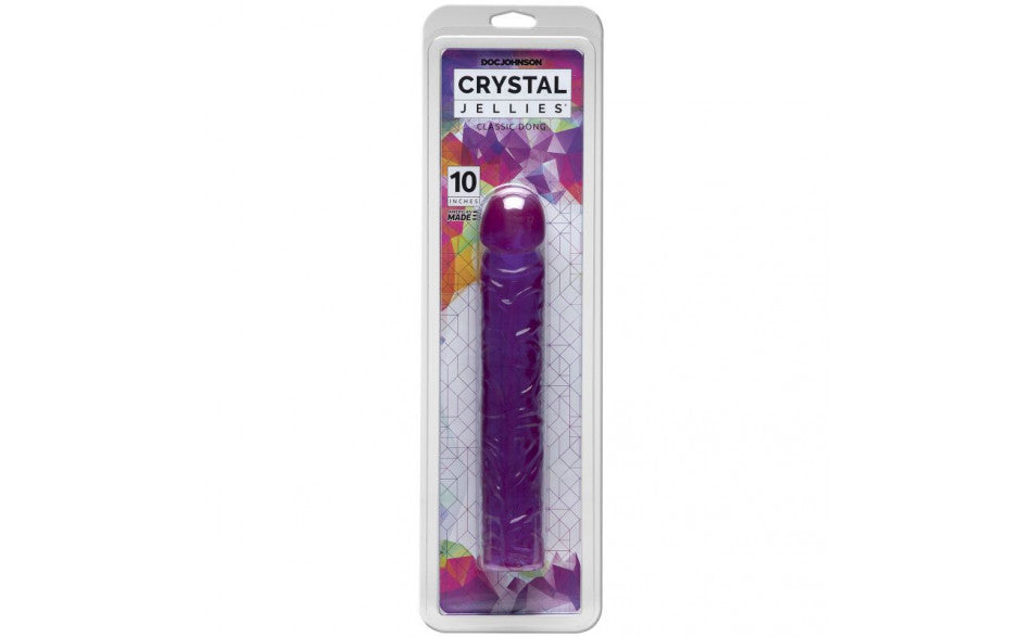 Crystal Jellies - Classic Dong 10&quot; - Purple - K. P.