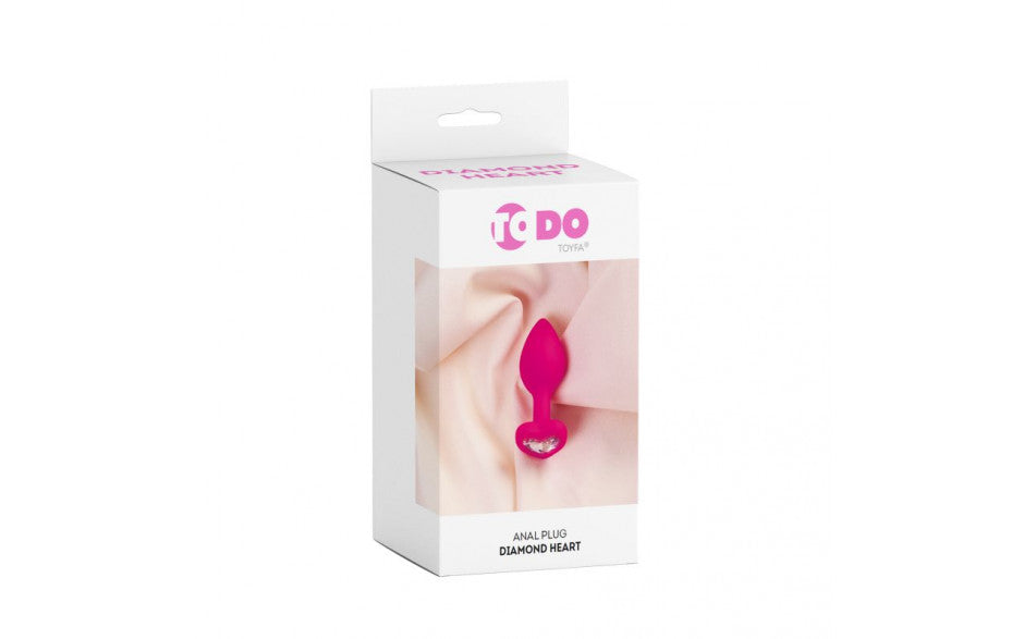 ToDo - Diamond Heart Anal Plug - Pink