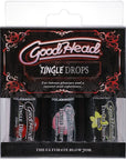 GoodHead - Tingle Drops Cherry, Candy and Vanilla 3 Pieces